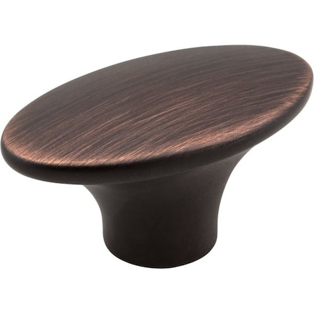 Jeffrey Alexander 1-7/8" Overall Length Brushed Oil Rubbed Bronze Oval Hudson Cabinet Knob 650-DBAC